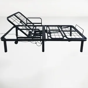 Latest metal bed designs with headboard low price metal electric adjustable bed parts Commercial iron beds models