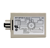 Nouveau relais de contrôle de niveau de liquide d'origine avec base 61F-GP-N AC220V 110V, relais de contrôle de niveau d'eau, interrupteur de niveau sans flotteur