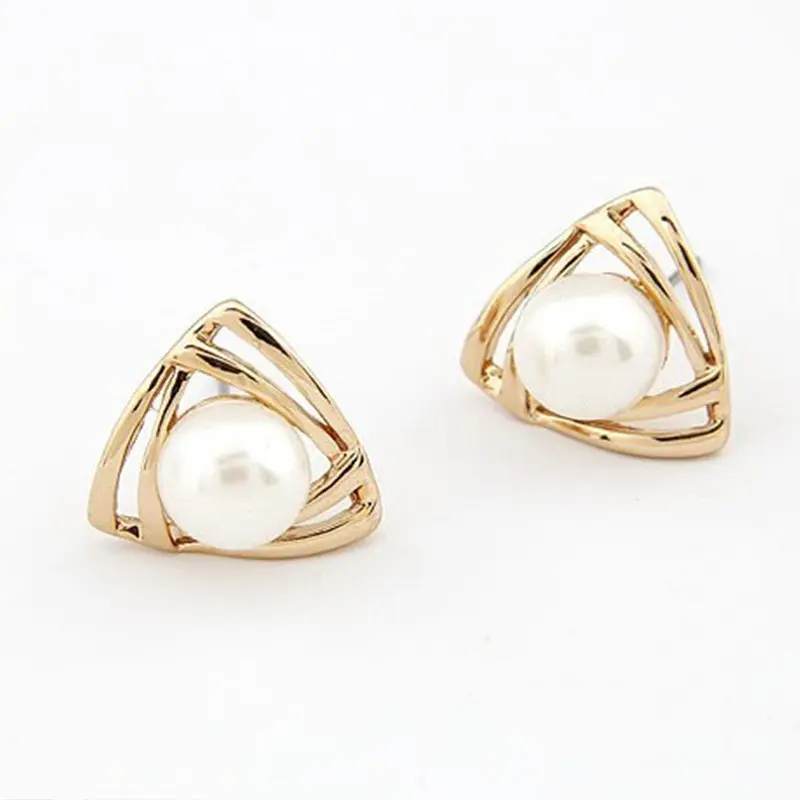 Mode Dreieck Ohrringe Perlen ohrring für Frauen