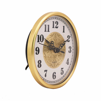 Mouvement d'horloge silencieux à balayage continu 12888 pour horloge de table à cadran antique, insert métallique 130 mm