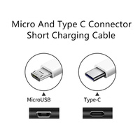 Câble USB C Type C le moins cher, 10 cm, court uniquement, charge rapide pour batterie externe, cordon de téléphone, adaptateur USB, fil