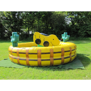 Venta al por mayor de arena inflable y un caballo mecánico Maquinaria ecuestre Simulador de competición Rodeo Horse Bucking Horse - Product Image 6