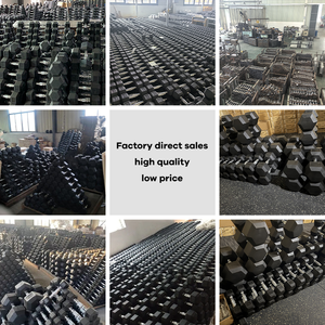 Chất lượng cao tùy chỉnh thiết bị tập thể dục thoải mái tạ cao su HEX quả tạ để sử dụng nhà bán buôn thiết kế thời trang - Product Image 5