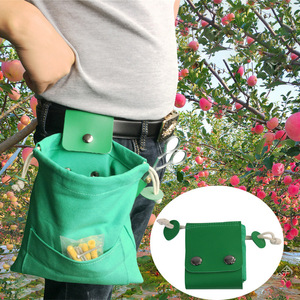 Canvas Foraging Bag Green Portable Outdoor <b>Tool</b> <b>Storage</b> Waist Hanging Rectangle Shape - Product Image 3