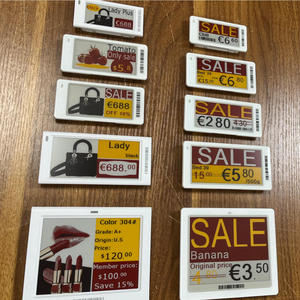 Etiquetas Electrónicas de Precio Digitales con Pantalla E-Ink de 2.13 Pulgadas, 2.4GHz, NFC, ESL, Sistema EAS, API, BLE 5.0 para Supermercados - Product Image 1