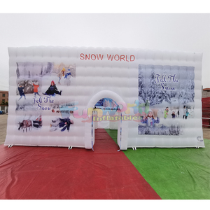 Carpa inflable tipo domo, de calidad comercial, para fiestas al aire libre, en forma de cubo blanco, en venta. - Product Image 1