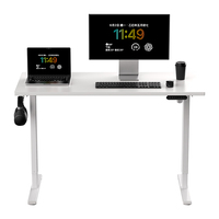 Bureaux de travail ergonomiques réglables en hauteur NBHY à prix d'usine pour espaces commerciaux et bureaux, table élévatrice à moteur unique
