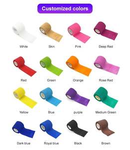 ضمادة لاصقة ذاتية التمدد من قماش غير منسوج قابل للتنفس للرياضة والإسعافات الأولية الطبية ودعم الإصابات - Product Image 3