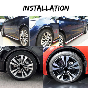 Fender Flare Carbon Fiber Look Rubber <b>Trim</b> 25 33 40 72 Cm Matte Finish <b>Wheel</b> Protection For Car Body Kits - Product Image 3