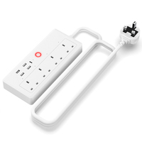 Prise multiple intelligente pour maison connectée, contrôle à distance par Wi-Fi, prise de courant électrique, rallonge électrique, 2 prises non mis à la terre, 240V