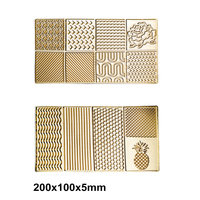 Tampon à glaçons transparent personnalisé pour la décoration de la barre de cire à cacheter vintage avec manche en bois et tête en laiton massif Timbres à glaçons