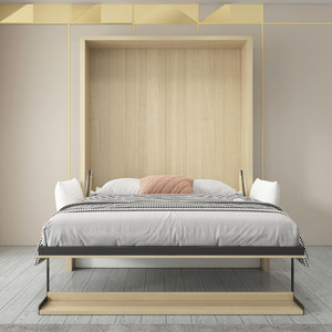 Nuovo Design Stile Nordico <span class=keywords><strong>Letto</strong></span> a Scomparsa Verticale Murphy Bed Multifunzione di Dimensioni Personalizzate con Divano e Installazione Facile - Product Image 3