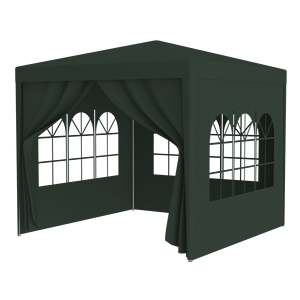10X10 Green Outdoor Heavy Duty Wedding Party <b>Tent</b> With 4 Removable Walls Steel <b>Frame</b> Oxford Fabric Quick Opening - Product Image 1