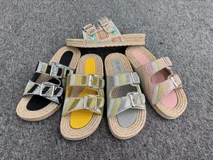 Strandslippers Dames Casual Slip Op Glijbanen Schoenen Met Rihneston Dames Plateauschoenen Luxe Sleehakken - Product Image 6