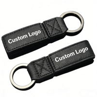 Porte-clés de voiture personnalisé populaire 2026, anneau métallique, porte-clés de luxe en cuir PU, impression de logo personnalisé, design de porte-clés