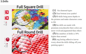 رسم ماسي ماسي جميل وردي زهرة 5D- - Product Image 5