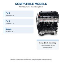 Bloc moteur diesel turbocompressé Ford Ranger 3.2L P5AT, remplacement pour Mazda BT-50 et Everest