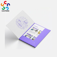 Carpetas de Presentación Personalizadas A4 de Papel Recubierto de 300 g/m² y Estuche para Tarjetas de Visita con Impresión Personalizada, Acabado Brillante y Logotipo Grabado en Oro o Plata