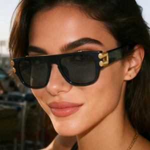 Lunettes de soleil tendance Partagas pour femmes, monture carrée <span class=keywords><strong>en</strong></span> PC, protection UV400, avec logo personnalisé, vente <span class=keywords><strong>en</strong></span> gros - Product Image 1