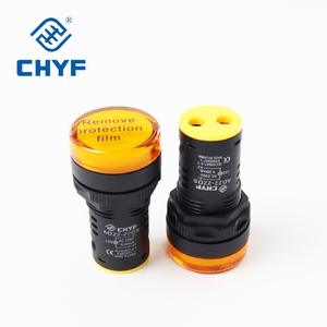 مصباح مؤشر LED من CHYF AD16-22DS يعمل بالتيار المتردد/المستمر 12 فولت 24 فولت 110 فولت 220 فولت، مصباح إشارة بلاستيكي 22 مم - Product Image 2