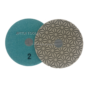 Venta directa de fábrica Almohadilla de pulido de diamante de 100mm Almohadillas de pulido de diamante de resina de 4 "Almohadillas de diamante para mármol/cuarcita/Granito - Product Image 3