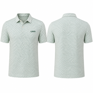 Polo de Golf Verde Claro Premium Personalizado para Hombre, Ropa Corporativa de Marca Privada con Tecnología de Absorción de Humedad, OEM - Product Image 4