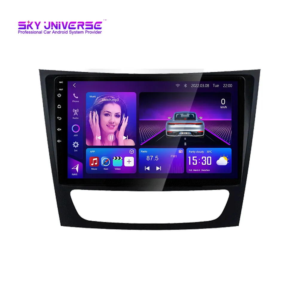 Autoradio multimédia, lecteur vidéo, Navigation GPS, Android, DSP, pour Mercedes Benz classe E S211 W211 CLS Class C219 de 2002 à 2010