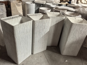 <span class=keywords><strong>Lavabo</strong></span> Moderno <span class=keywords><strong>de</strong></span> Piedra Artificial <span class=keywords><strong>con</strong></span> Soporte para Grifo <span class=keywords><strong>de</strong></span> un Solo Orificio, <span class=keywords><strong>Lavabo</strong></span> Artístico Independiente para Baño - Product Image 5