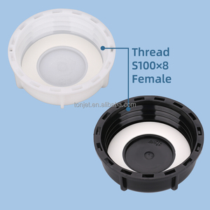 Accessoires pour réservoir IBC de 1000 L, <span class=keywords><strong>bouchon</strong></span> de valve IBC robuste, filetage femelle de 3 pouces S100x8, plastique PE, grand couvercle de port - Product Image 4