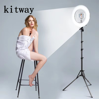 Kit Pencahayaan Fotografi LED Ring Light 10 Inch dengan Tripod Stand, Tongsis, dan Holder Ponsel untuk YouTube, Fotografi, Video, dan Makeup