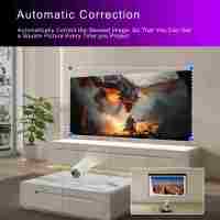 Mini projecteur de cinéma maison Android 12.0 WIFI BT 300 ANSI Cinéma en plein air Multimédia Y400 HD Projecteur intelligent portable