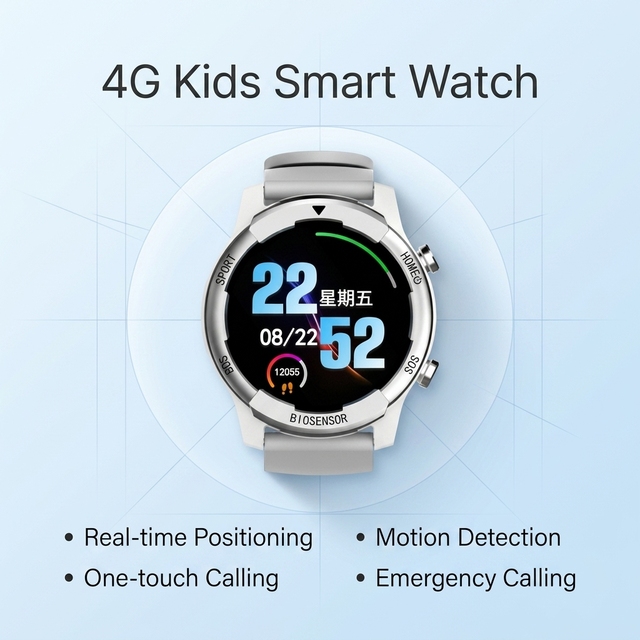 2026 AI Android 4G Smart Watch Phone with SIM Card GPS HD Call IP68 Waterproof for High School Students Teenagers