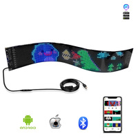 Panneau flexible de voiture LED avec affichage à distance Pixel LED Matrix Panel Car Window Display Led Pixel Flexible Light Panel For Cars