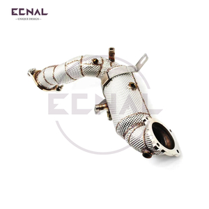 Downpipe Ecnal con Scudo Termico in Acciaio Inox T304 per Maserati Ghibli Levante <span class=keywords><strong>Grecale</strong></span> 2.0T - Product Image 5