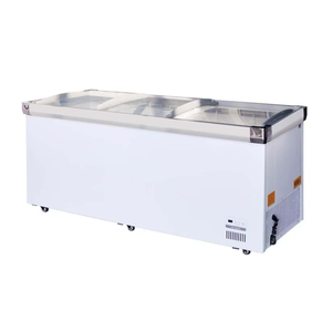 Congelador horizontal de armario de isla refrigerado y congelado con puerta corredera de supermercado modelo A más vendido - Product Image 4