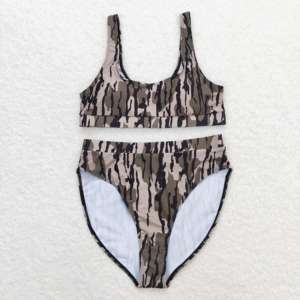 Almacén de EE. UU. Venta al por mayor de ropa de camuflaje sureño para mujer adulta, ropa de playa, <span class=keywords><strong>bikini</strong></span> de 2 piezas para mamá, trajes de baño de caza, conjuntos de natación - Product Image 3