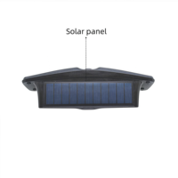Applique murale LED d'extérieur à énergie solaire avec détecteur de mouvement, lampe de jardin de sécurité étanche pour l'éclairage de la cour, du patio et des sentiers.