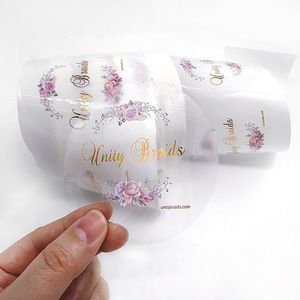Étiquettes autocollantes transparentes personnalisées pour petites entreprises, avec logo en vinyle, gaufrage et marquage à chaud, résistantes à l'eau, pour parfums, rouges à lèvres et soins de la peau - Product Image 6