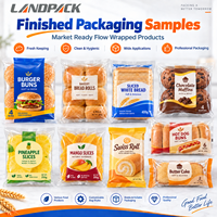 Machines d'emballage automatiques pour hamburgers, muffins, toasts, bagels, beignets, pizzas, tortillas, pains plats tranchés