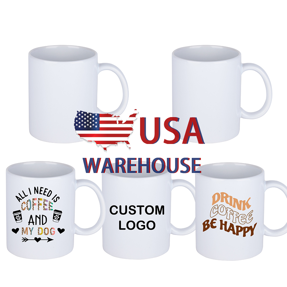 SipzoneUSA Warehouse 11 Oz Sublimation Mug Ceramic 15 Oz Blanks Sublimation Ceramic Coffee Mugs Travel Mug With Handle