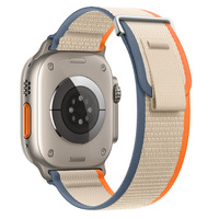 Bracelet de montre en nylon Trail Loop à double section pour Apple Watch toutes séries IWatch 11, bracelet sport, vente en gros, 49 mm, 46 mm, 42 mm