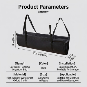 Sacs de rangement pour voiture en tissu Oxford, universels, pliables, imperméables et durables, sacs de rangement pour coffre de voiture - Product Image 2
