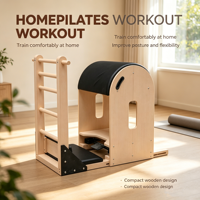 Ensemble de Pilates en bois d'érable MJD, 5 pièces, équipement de Pilates de qualité commerciale, adapté aux exercices de renforcement du tronc