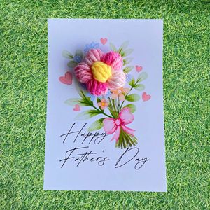 2025 Tarjetas de felicitación Día DE LA MADRE Día del <span class=keywords><strong>Padre</strong></span> Día de San Valentín Flores de ganchillo Tarjetas de felicitación de vacaciones - Product Image 5