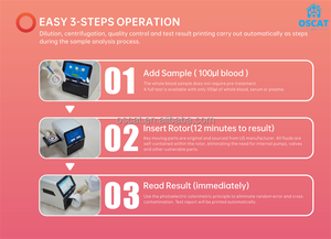 Analyseur de chimie sèche entièrement automatique à haut débit d'équipement vétérinaire OSCAT, résultats rapides et précis - Product Image 4