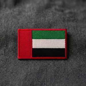 Custom Eco-Friendly 3D National Flag Logo Designer Patches Embroidery <b>Iron</b>-<b>On</b> Heat Transfer <b>Badges</b> Triangle Nonwoven Felt Hats - Product Image 3