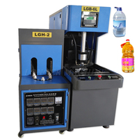Machine de soufflage de bouteilles d'eau semi-automatique PET avec moteur PLC, haute productivité, 1L-6L, garantie 1 an