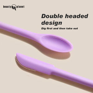 Schoonheidsplaneet Mini Siliconen Schraper Voor Epoxy Kunst Gieten 3-formaat Dubbele Kop Schraper En Lepel Multifunctioneel Herbruikbaar Roeren - Product Image 6