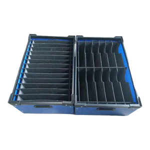 Chống ẩm chống tĩnh ESD sóng PP coroplast nhựa điện tử tách hộp lưới với vách ngăn corflute bên trong - Product Image 2