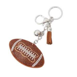 High Quality Crystal Metal Glass Plastic Rhinestone Keychain Decoration Light Diamond-Inlaid Tassel Keychain